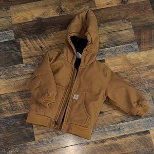 Carhartt Tan Hooded Jacket Baby Kids 18 M